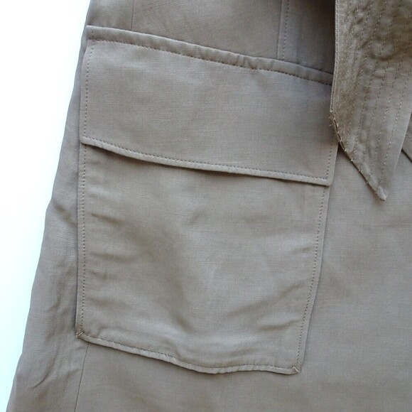 EXPRESS Women's Coat Jacket Belted Linen-Blend Lightweight Pockets NWOT XS - Picture 10 of 12